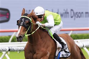 SYDNEY, AUSTRALIA - APRIL 02: Nick Heywood on Another One wins race 5 the Newhaven Park Country Championships Final during The Star Championships Day 1 at Royal Randwick Racecourse on April 02, 2022 in Sydney, Australia. (Photo by Mark Evans/Getty Images)