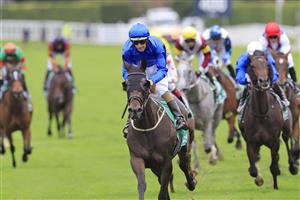 SYDNEY, AUSTRALIA - APRIL 02: Hugh Bowman on Honeycreeper wins race 3 the TAB Adrian Knox Stakes during The Star Championships Day 1 at Royal Randwick Racecourse on April 02, 2022 in Sydney, Australia. (Photo by Mark Evans/Getty Images)