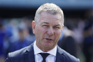 SYDNEY, AUSTRALIA - APRIL 09: Kris Lees looks on after winning race 3 with Kinloch during The Championships Day 2, Longines Queen Elizabeth Stakes Day, at Royal Randwick Racecourse on April 09, 2022 in Sydney, Australia. (Photo by Mark Evans/Getty Images)