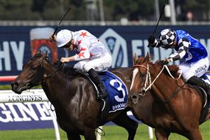 SYDNEY, AUSTRALIA - APRIL 09: James McDonald on Paris Dior wins race 4 the Furphy Percy Sykes Stakes during The Championships Day 2, Longines Queen Elizabeth Stakes Day, at Royal Randwick Racecourse on April 09, 2022 in Sydney, Australia. (Photo by Mark Evans/Getty Images)
