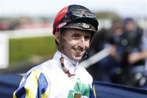 SYDNEY, AUSTRALIA - APRIL 09: Nash Rawiller on Kinloch returns to scale after winning race 3 the Polytrack Provincial-Midway Championships Final during The Championships Day 2, Longines Queen Elizabeth Stakes Day, at Royal Randwick Racecourse on April 09, 2022 in Sydney, Australia. (Photo by Mark Evans/Getty Images)