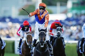 SYDNEY, AUSTRALIA - APRIL 09: Nash Rawiller riding Think It Over wins the Queen Elizabeth Stakes during The Championships Day 2, Longines Queen Elizabeth Stakes Day, at Royal Randwick Racecourse on April 09, 2022 in Sydney, Australia. (Photo by Mark Evans/Getty Images)