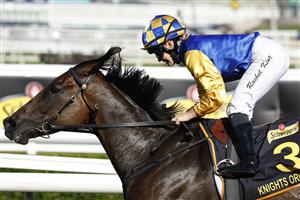 SYDNEY, AUSTRALIA - APRIL 09: Rachel King on Knights Order wins race 7 the Schweppes Sydney Cup during The Championships Day 2, Longines Queen Elizabeth Stakes Day, at Royal Randwick Racecourse on April 09, 2022 in Sydney, Australia. (Photo by Mark Evans/Getty Images)