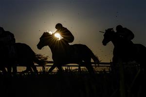 HAWKESBURY, AUSTRALIA - APRIL 30: Horses and jockeys compete in race 10 the Voir Grand Classic Bm78 Handicap during Hawkesbury Cup Day at Hawkesbury Race Club on April 30, 2022 in Hawkesbury, Australia. (Photo by Jenny Evans/Getty Images)