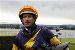 HAWKESBURY, AUSTRALIA - APRIL 30: Hugh Bowman looks on after winning race 4 the Blakes Marine Bm78 Handicap on Deepstrike during Hawkesbury Cup Day at Hawkesbury Race Club on April 30, 2022 in Hawkesbury, Australia. (Photo by Jenny Evans/Getty Images)