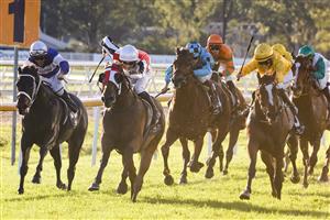 HAWKESBURY, AUSTRALIA - APRIL 30: Tom Sherry on Kirwan's Lane wins Race 9, the Hawkesbury Gold Cup during Hawkesbury Cup Day on April 30, 2022 in Hawkesbury, Australia. (Getty)