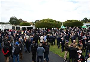 WARRNAMBOOL, AUSTRALIA - MAY 04: General view of racegoers during Galleywood Hurdle day at Warrnambool Racing Club on May 04, 2022 in Warrnambool, Australia. (Photo by Vince Caligiuri/Getty Images)