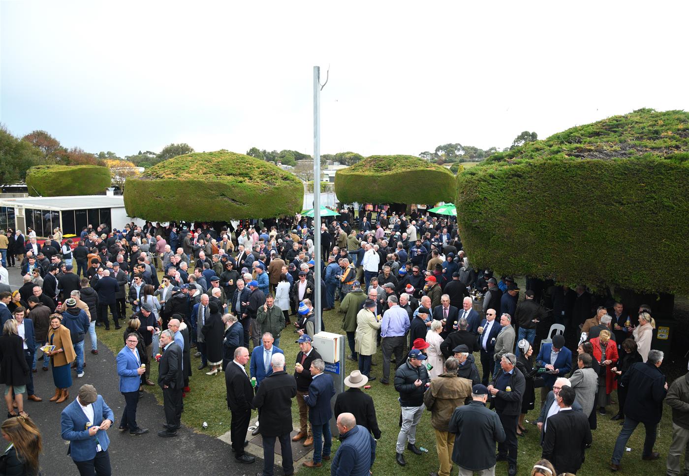 WARRNAMBOOL, AUSTRALIA - MAY 05: General view of racegoers during Grand Annual day at Warrnambool Racing Club on May 05, 2022 in Warrnambool, Australia. (Photo by Vince Caligiuri/Getty Images)
