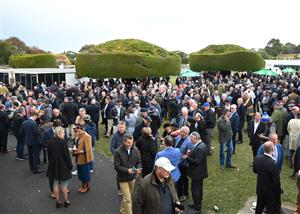 WARRNAMBOOL, AUSTRALIA - MAY 05: General view of racegoers during Grand Annual day at Warrnambool Racing Club on May 05, 2022 in Warrnambool, Australia. (Photo by Vince Caligiuri/Getty Images)