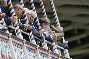 YORK, ENGLAND - MAY 11: Racegoers at York Racecourse on May 11, 2022 in York, England. (Photo by Alan Crowhurst/Getty Images)