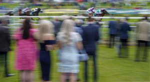 YORK, ENGLAND - MAY 11: Frankie Dettori riding Samburu (R) win The Paddy Power 'Here For The Craic' Handicap at York Racecourse on May 11, 2022 in York, England. (Photo by Alan Crowhurst/Getty Images)