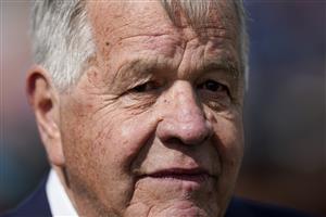 YORK, ENGLAND - MAY 12: Sir Michael Stoute poses after his Desert Crown wins The Al Basti Equiworld Dubai Dante Stakes at York Racecourse on May 12, 2022 in York, England. (Photo by Alan Crowhurst/Getty Images)