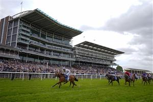 YORK, ENGLAND - MAY 13: Daniel Tudhope riding Pillow Talk (grey) win The Knights The New Name For Langleys British EBF Marygate Fillies' Stakes at York Racecourse on May 13, 2022 in York, England. (Photo by Alan Crowhurst/Getty Images)