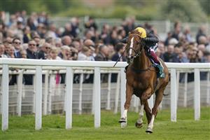 YORK, ENGLAND - MAY 13: Frankie Dettori riding Stradivarius win The Paddy Power Yorkshire Cup Stakes at York Racecourse on May 13, 2022 in York, England. (Photo by Alan Crowhurst/Getty Images)