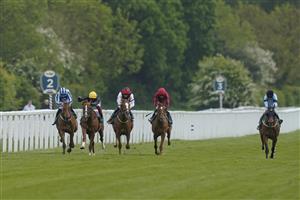 YORK, ENGLAND - MAY 13: Frankie Dettori riding Stradivarius (yellow cap) win The Paddy Power Yorkshire Cup Stakes at York Racecourse on May 13, 2022 in York, England. (Photo by Alan Crowhurst/Getty Images)
