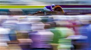 NEWBURY, ENGLAND - MAY 14: Rossa Ryan riding Persian Force win The BetVictor Conditions Stakes at Newbury Racecourse on May 14, 2022 in Newbury, England. (Photo by Alan Crowhurst/Getty Images)