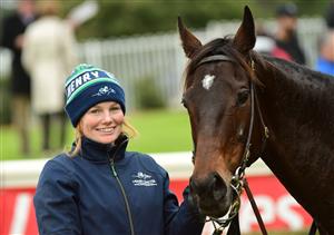 MELBOURNE, AUSTRALIA - JUNE 11: Moscow Red after winning Race 3, the Ladbrokes Switch Handicap, during Melbourne Racing at Sandown Hillside on June 11, 2022 in Melbourne, Australia. (Photo by Vince Caligiuri/Getty Images)
