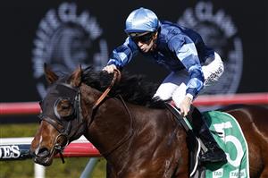 SYDNEY, AUSTRALIA - JUNE 11: Dylan Gibbons on Zadig wins race 1 the TAB Highway Handicap during Sydney Racing at Royal Randwick Racecourse on June 11, 2022 in Sydney, Australia. (Photo by Mark Evans/Getty Images)