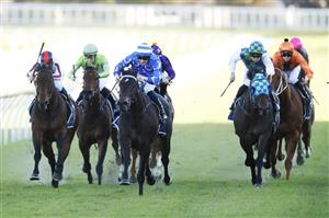 SYDNEY, AUSTRALIA - JUNE 11: Tom Sherry Dragonstone wins race 8 the Bob Charley AO Stakes during Sydney Racing at Royal Randwick Racecourse on June 11, 2022 in Sydney, Australia. (Photo by Mark Evans/Getty Images)