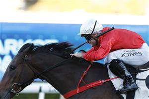 SYDNEY, AUSTRALIA - JUNE 11: Reece Jones on Jojo Was A Man wins race 10 the Chandon Handicap during Sydney Racing at Royal Randwick Racecourse on June 11, 2022 in Sydney, Australia. (Photo by Mark Evans/Getty Images)