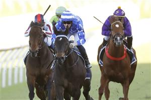 SYDNEY, AUSTRALIA - JUNE 11: Tom Sherry Dragonstone wins race 8 the Bob Charley AO Stakes during Sydney Racing at Royal Randwick Racecourse on June 11, 2022 in Sydney, Australia. (Photo by Mark Evans/Getty Images)