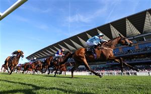 ASCOT, ENGLAND - JUNE 14: Get Shirty ridden by Daniel Tudhope wins The Copper Horse Stakes (Handicap) during Royal Ascot 2022 at Ascot Racecourse on June 14, 2022 in Ascot, England. (Photo by Alex Livesey/Getty Images)