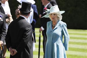 ASCOT, ENGLAND - JUNE 14: Camilla, Duchess of Cornwall is seen during Royal Ascot 2022 at Ascot Racecourse on June 14, 2022 in Ascot, England. (Photo by John Phillips/Getty Images for Ascot Racecourse)