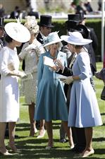 ASCOT, ENGLAND - JUNE 14: Camilla, Duchess of Cornwall is seen during Royal Ascot 2022 at Ascot Racecourse on June 14, 2022 in Ascot, England. (Photo by John Phillips/Getty Images for Ascot Racecourse)