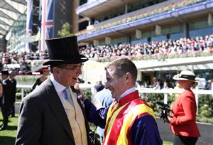 ASCOT, ENGLAND - JUNE 14: James McDonald riding Nature Strip celebrates victory in the The King's Stand Stakes during Royal Ascot 2022 at Ascot Racecourse on June 14, 2022 in Ascot, England. (Photo by Ryan Pierse/Getty Images)