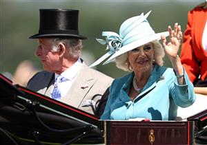 ASCOT, ENGLAND - JUNE 14: Prince Charles, Prince of Wales, and Camilla, Duchess of Cornwall arrive during Day One of Royal Ascot 2022 at Ascot Racecourse on June 14, 2022 in Ascot, England. (Photo by Ryan Pierse/Getty Images)
