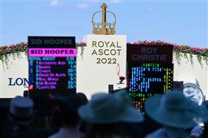 ASCOT, ENGLAND - JUNE 14: A general view of the odd's during Royal Ascot 2022 at Ascot Racecourse on June 14, 2022 in Ascot, England. (Photo by Eamonn M. McCormack/Getty Images for Ascot Racecourse)