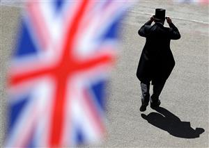 ASCOT, ENGLAND - JUNE 14: Racegoers arrive on during Day One of Royal Ascot 2022 at Ascot Racecourse on June 14, 2022 in Ascot, England. (Photo by Ryan Pierse/Getty Images)