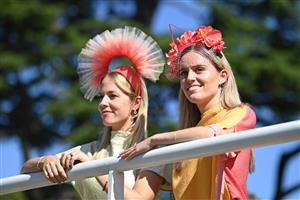 ASCOT, ENGLAND - JUNE 14: Racegoers look on during Royal Ascot 2022 at Ascot Racecourse on June 14, 2022 in Ascot, England. (Photo by Eamonn M. McCormack/Getty Images for Ascot Racecourse)