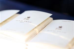 ASCOT, ENGLAND - JUNE 14: Race books are seen on Day One of Royal Ascot 2022 at Ascot Racecourse on June 14, 2022 in Ascot, England. (Photo by Ryan Pierse/Getty Images)