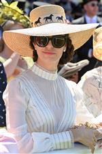 ASCOT, ENGLAND - JUNE 14: A racegoer attends Royal Ascot 2022 at Ascot Racecourse on June 14, 2022 in Ascot, England. (Photo by Eamonn M. McCormack/Getty Images for Ascot Racecourse)