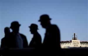 ASCOT, ENGLAND - JUNE 14:Racegoers looks on during Day One of Royal Ascot 2022 at Ascot Racecourse on June 14, 2022 in Ascot, England. (Photo by Ryan Pierse/Getty Images)
