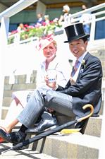 ASCOT, ENGLAND - JUNE 14: Racegoers attend Royal Ascot 2022 at Ascot Racecourse on June 14, 2022 in Ascot, England. (Photo by Eamonn M. McCormack/Getty Images for Ascot Racecourse)