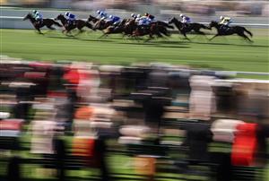 ASCOT, ENGLAND - JUNE 14: Horses race during the Wolferton Stakes during Royal Ascot 2022 at Ascot Racecourse on June 14, 2022 in Ascot, England. (Photo by Ryan Pierse/Getty Images)