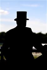 ASCOT, ENGLAND - JUNE 14: A racegoer looks on during Royal Ascot 2022 at Ascot Racecourse on June 14, 2022 in Ascot, England. (Photo by Eamonn M. McCormack/Getty Images for Ascot Racecourse)