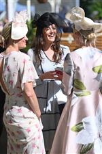 ASCOT, ENGLAND - JUNE 14: Racegoers during Royal Ascot 2022 at Ascot Racecourse on June 14, 2022 in Ascot, England. (Photo by Eamonn M. McCormack/Getty Images for Ascot Racecourse)