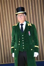 ASCOT, ENGLAND - JUNE 14: An Ascot Greencoat is seen during Royal Ascot 2022 at Ascot Racecourse on June 14, 2022 in Ascot, England. (Photo by Eamonn M. McCormack/Getty Images for Ascot Racecourse)