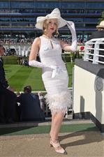 ASCOT, ENGLAND - JUNE 14: Victoria Brown poses for a photo during Royal Ascot 2022 at Ascot Racecourse on June 14, 2022 in Ascot, England. (Photo by Eamonn M. McCormack/Getty Images for Ascot Racecourse)