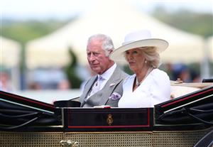 ASCOT, ENGLAND - JUNE 15: The Prince of Wales with The Duchess of Cornwall are seen in the royal procession during Day Two of Royal Ascot 2022 at Ascot Racecourse on June 15, 2022 in Ascot, England. (Photo by Alex Livesey/Getty Images)