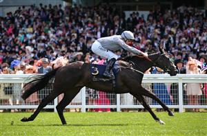 ASCOT, ENGLAND - JUNE 15: Dramatised ridden by Daniel Tudhope wins The Queen Mary Stakes during Day Two of Royal Ascot 2022 at Ascot Racecourse on June 15, 2022 in Ascot, England. (Photo by Alex Livesey/Getty Images)