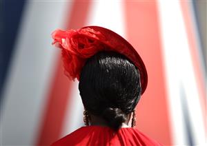 ASCOT, ENGLAND - JUNE 16: Racegoers arrive on Day Three during Royal Ascot 2022 at Ascot Racecourse on June 16, 2022 in Ascot, England. (Photo by Ryan Pierse/Getty Images)