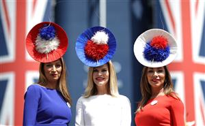 ASCOT, ENGLAND - JUNE 16: Racegoers arrive on Day Three during Royal Ascot 2022 at Ascot Racecourse on June 16, 2022 in Ascot, England. (Photo by Ryan Pierse/Getty Images)