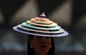 ASCOT, ENGLAND - JUNE 16: Racegoers arrive on Day Three during Royal Ascot 2022 at Ascot Racecourse on June 16, 2022 in Ascot, England. (Photo by Ryan Pierse/Getty Images)