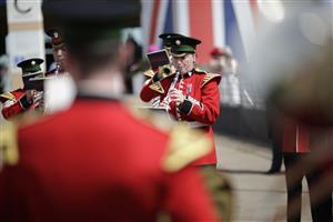 ASCOT, ENGLAND - JUNE 16: The Irish Guard