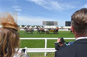 ASCOT, ENGLAND - JUNE 16: The Royal precession during Royal Ascot 2022 at Ascot Racecourse on June 16, 2022 in Ascot, England. (Photo by Eamonn M. McCormack/Getty Images for Ascot Racecourse)