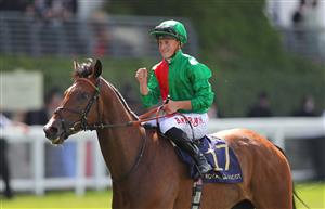 ASCOT, ENGLAND - JUNE 17: Candleford ridden by Tom Marquand wins The Duke Of Edinburgh Stakes on day four of Royal Ascot 2022 at Ascot Racecourse on June 17, 2022 in Ascot, England. (Photo by Alex Livesey/Getty Images)